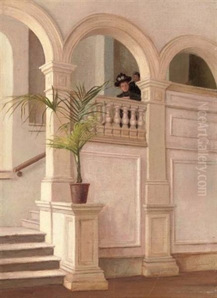 Awaiting A Visit Oil Painting by John Crompton