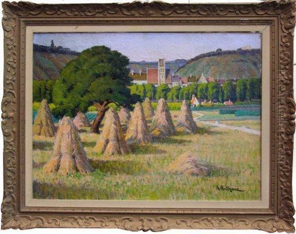 Les Environs D'auvers-sur-oise Oil Painting by Gustave Anthone