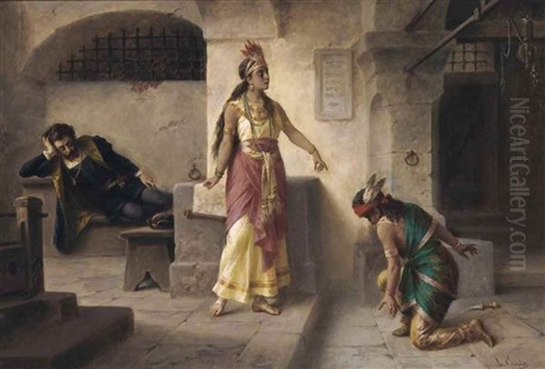 The Dream Oil Painting by Luigi Crosio