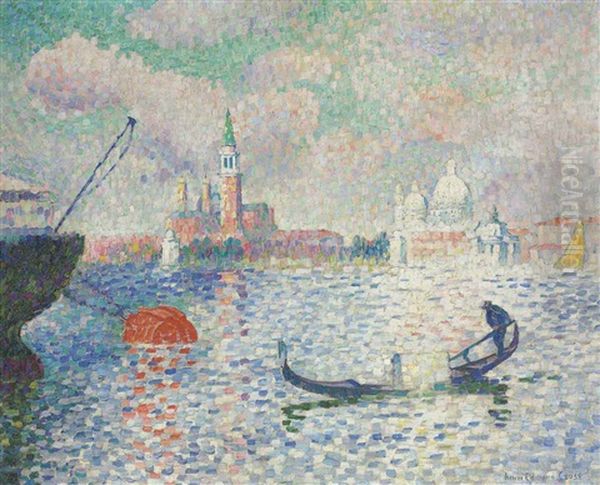 Vue Du Bassin De Saint-marc Oil Painting by Henri-Edmond Cross