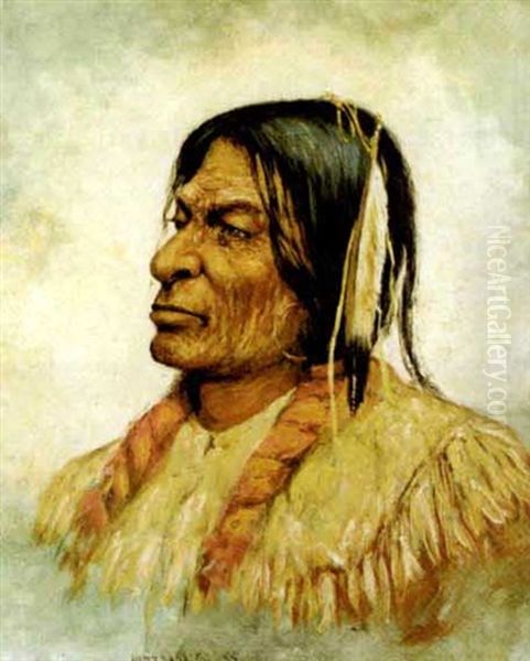 Chief Dull Knife Oil Painting by Henry H. Cross