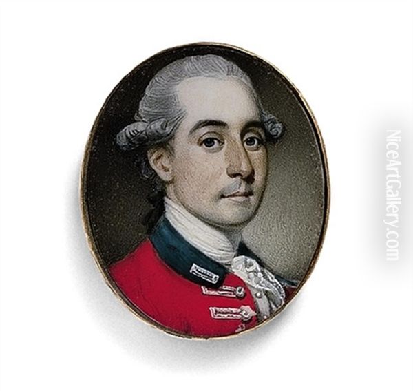 A Young Gentleman, In Red Coat Oil Painting by Richard Crosse