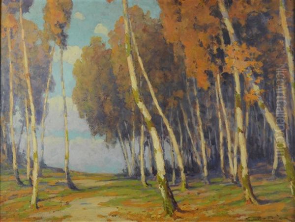 Brezovy Haj Oil Painting by L鈥榰dovit Csordak