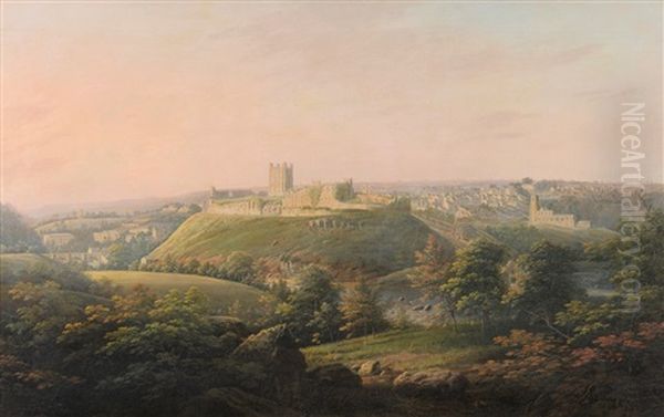 Richmond, Yorkshire Oil Painting by George Cuitt