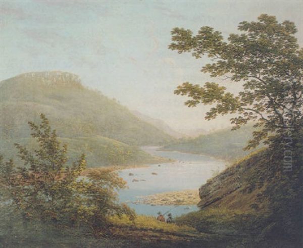 High Tor, Swaledale Oil Painting by George Cuitt