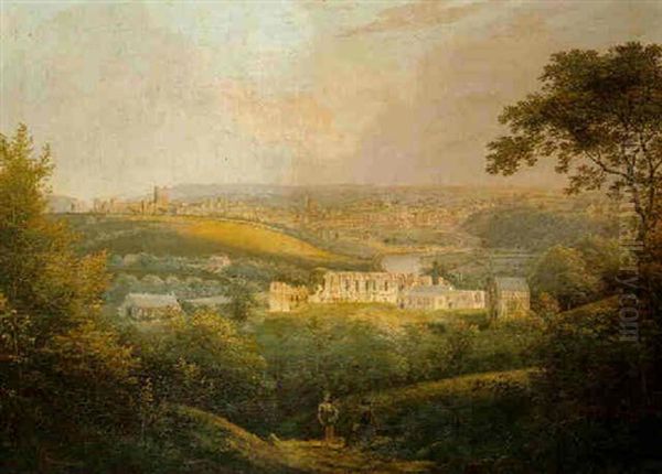 Richmond, Yorkshire Oil Painting by George Cuitt