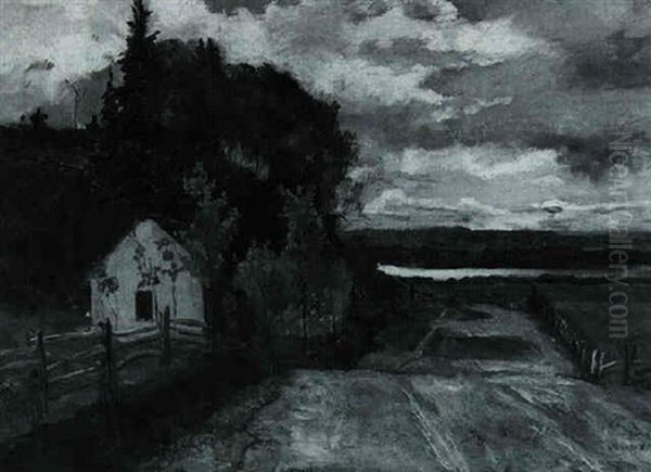 Country Road In Autumn Oil Painting by Maurice Galbraith Cullen