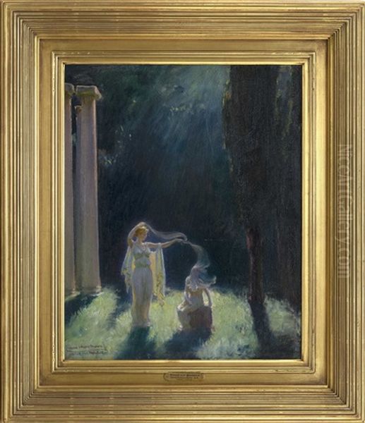 Venus Veiling Pandora Oil Painting by Charles Curran