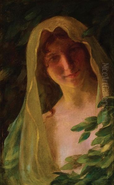Study For Acadia Oil Painting by Charles Curran