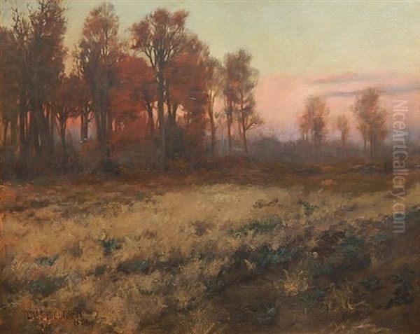 Landscape At Dusk Oil Painting by Charles Curran