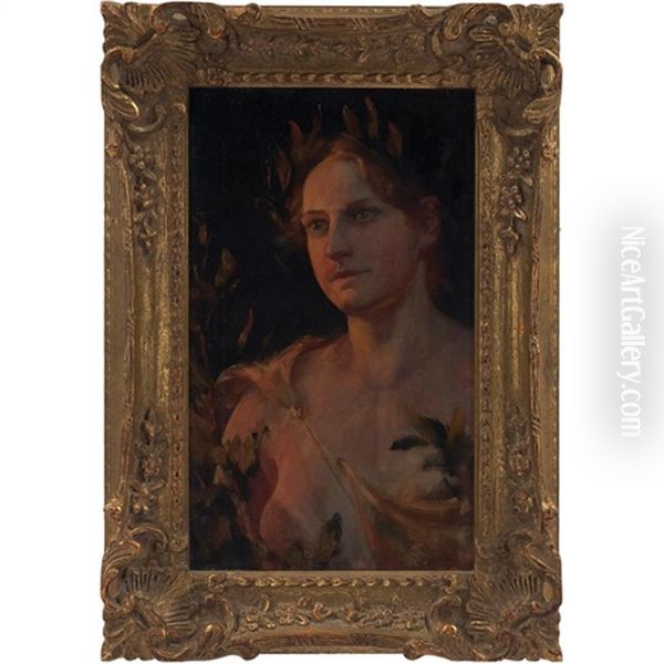 Decorative Aesthetic Oil Painting by Charles Curran