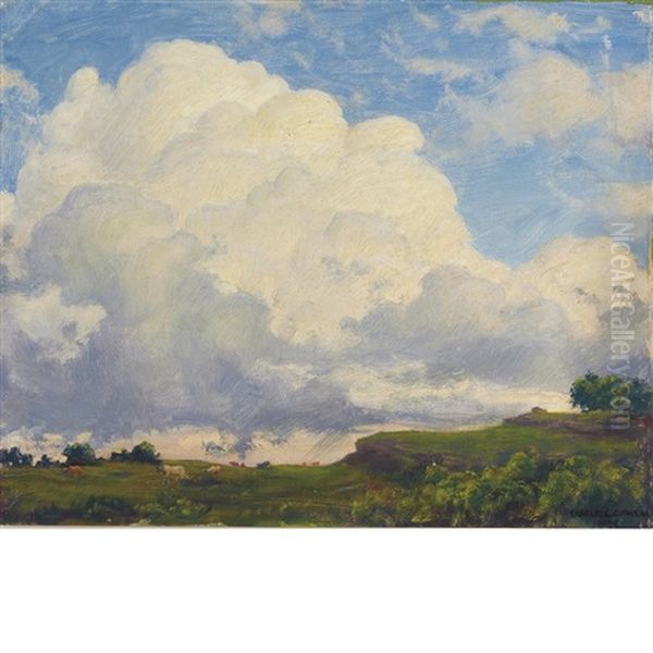 The Solid Cloud Oil Painting by Charles Curran