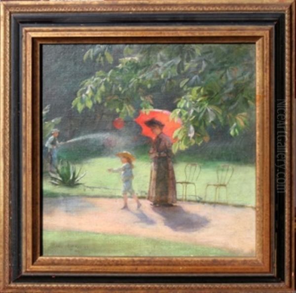 Untitled Oil Painting by Charles Curran