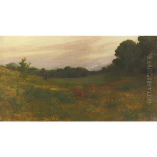 Twilight Oil Painting by Charles Curran