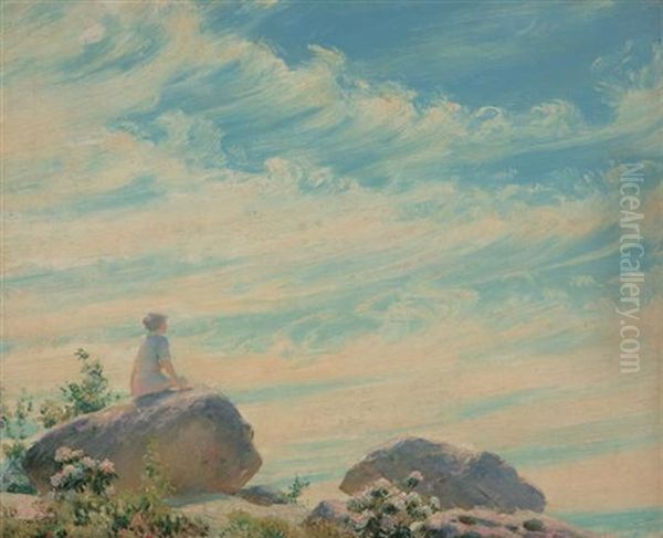 Cloud Surf Oil Painting by Charles Curran