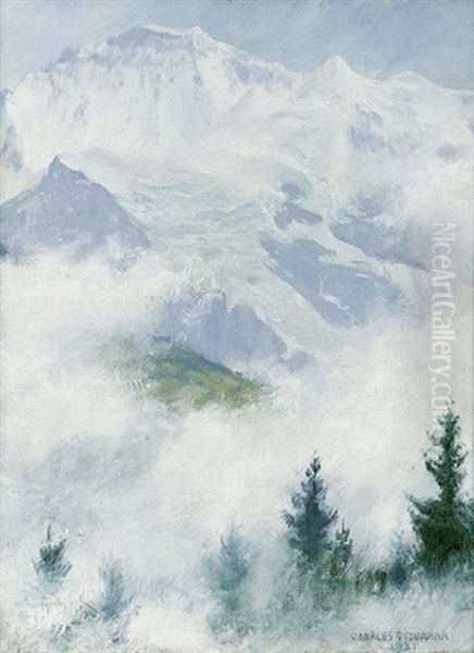 Fog And Snow (the Jungfrau) Oil Painting by Charles Curran