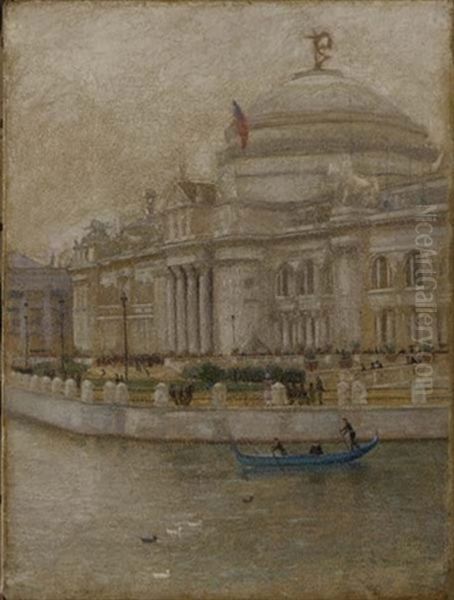 Art Palace Of Columbian Exposition Of Chicago Oil Painting by Charles Curran