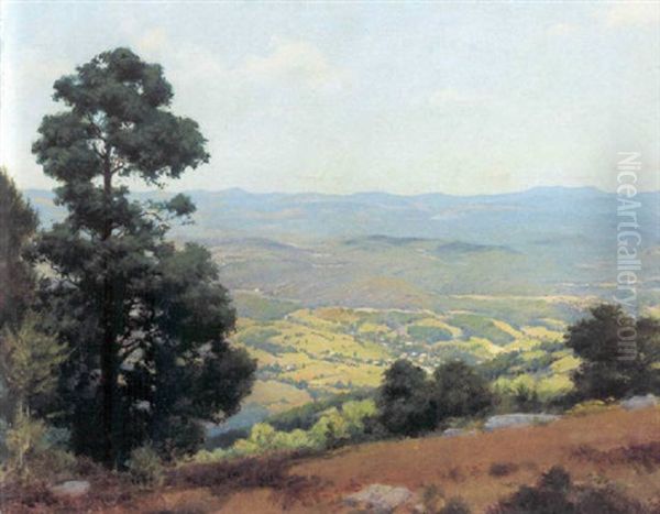 Udsigt Over Gragsmore, New York Oil Painting by Charles Curran