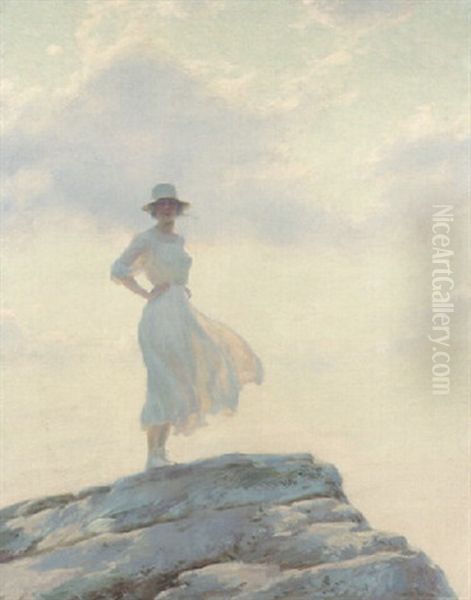 The Top Of The World Oil Painting by Charles Curran