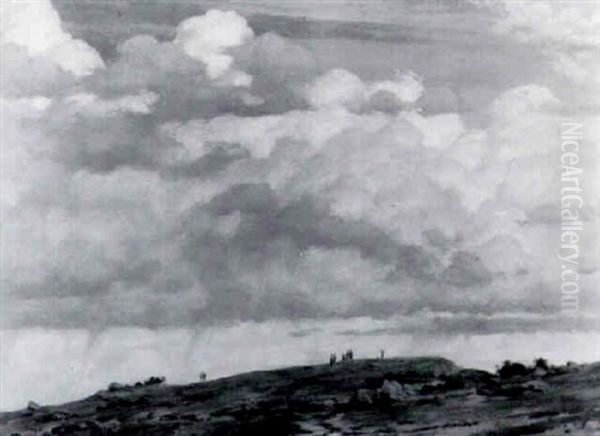 Cloud View From The Cliff Oil Painting by Charles Curran