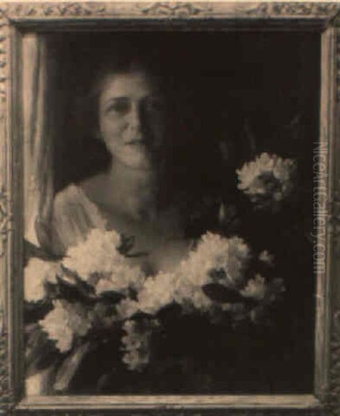 Rhododendrons Oil Painting by Charles Curran