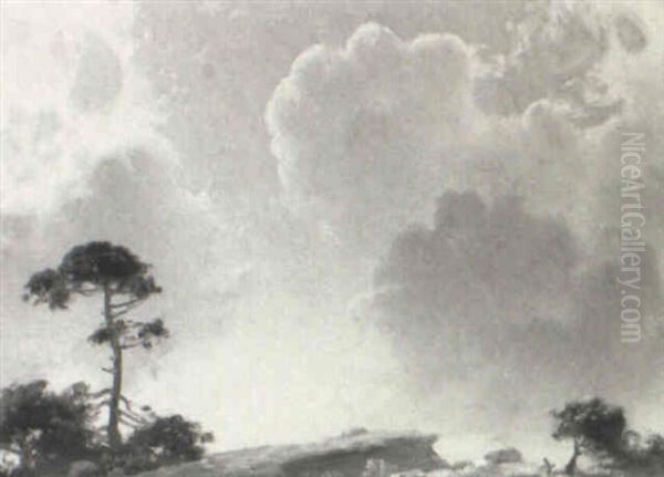 Morning On Mountain Oil Painting by Charles Curran