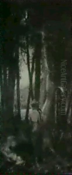 The Deer Hunter Oil Painting by Charles Curran