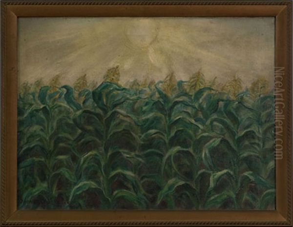 Cornfield Oil Painting by John Steuart Curry