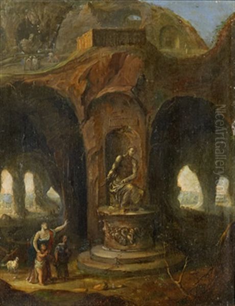 Undret Vid Klostret Monte Cassino Oil Painting by Abraham van Cuylenborch