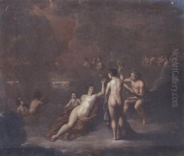 Le Festin Des Dieux Oil Painting by Cornelis van Cuylenburg