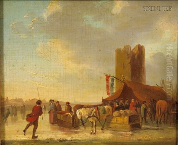 At Camp Oil Painting by Benjamin Gerritsz Cuyp