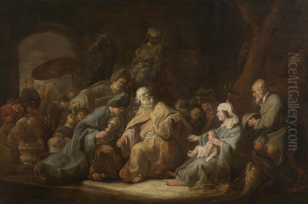 The Adoration Of The Magi Oil Painting by Benjamin Gerritsz Cuyp