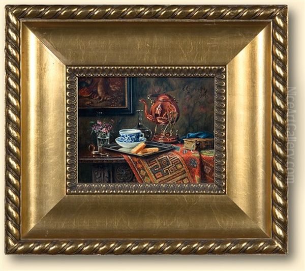 Still Life Oil Painting by Ernst Czernotzky