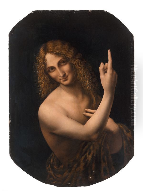 Saint Jean-baptiste Oil Painting by Leonardo Da Vinci