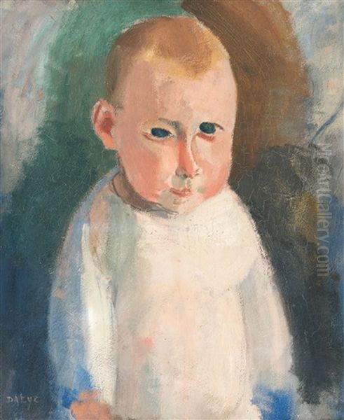 Ironic Boy (1925) Oil Painting by Hippolyte Daeye