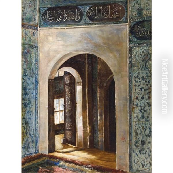 Interior Oil Painting by Sevket Dag
