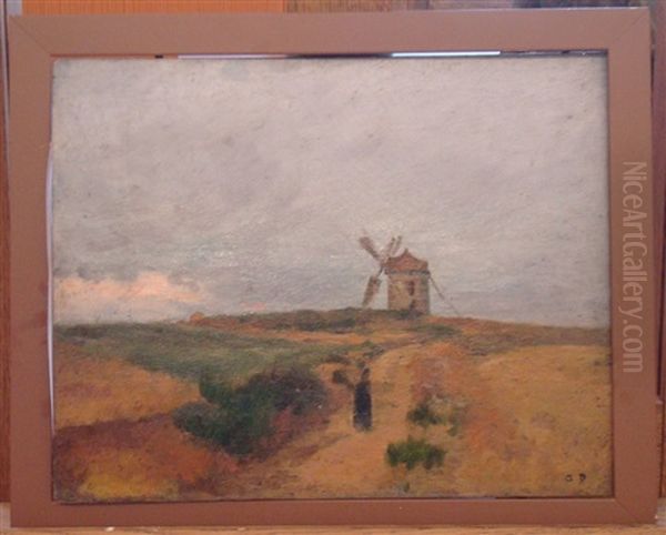 Le Moulin A Erquy Oil Painting by Albert Marie Adolphe Dagnaux