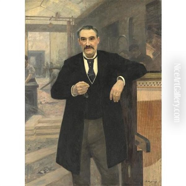 The Piano Builder Oil Painting by Albert Marie Adolphe Dagnaux