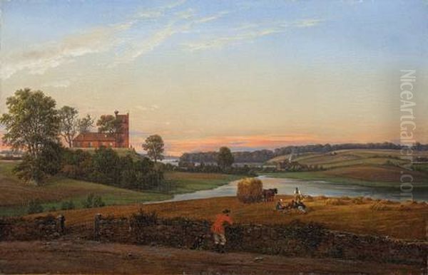 Ansicht Von Bavnebakken Bei Soro Oil Painting by Johan Wilhelm Ludwig Dahl