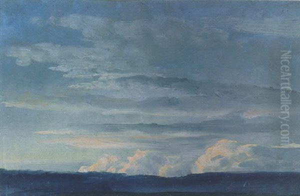 Wolken Oil Painting by Johan Wilhelm Ludwig Dahl