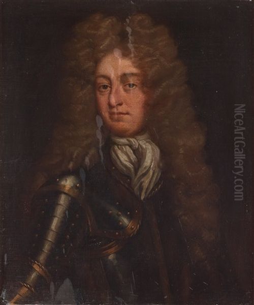 Man In Armour Oil Painting by Michael Dahl