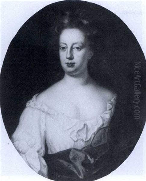 Portrait Of Anne Borlase Oil Painting by Michael Dahl