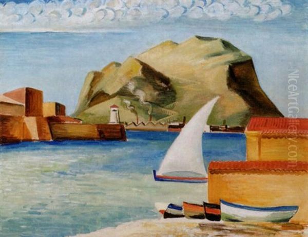 Palermo Oil Painting by Ewald Albin Filip Dahlskog