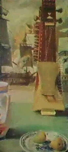 Still Life (gravure) Oil Painting by Ewald Albin Filip Dahlskog