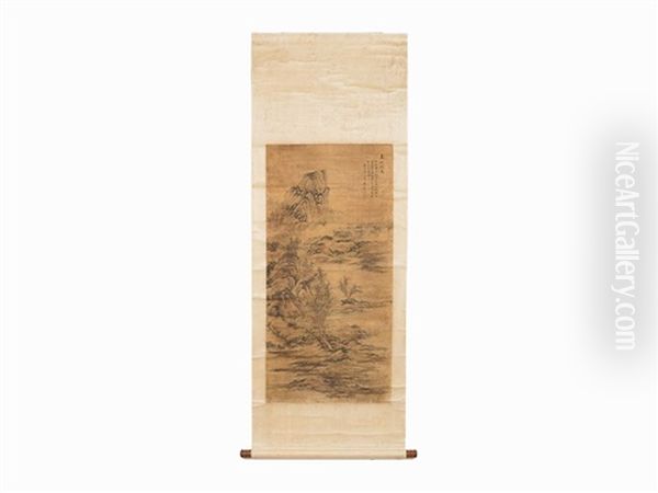 Chinese Painting On Silk After Dai Xi Oil Painting by Dai Xi