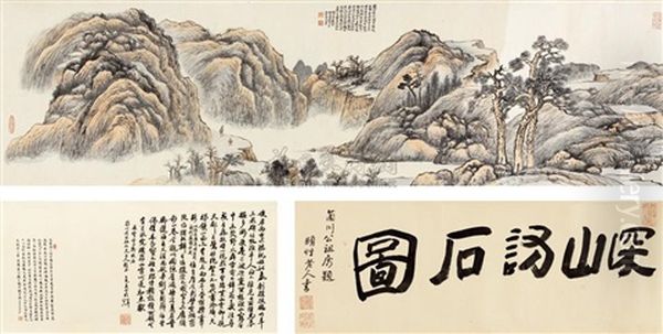 Visiting Friend In Mount Oil Painting by Dai Xi