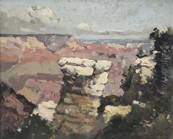 View Of The Canyon Oil Painting by Elliot Daingerfield
