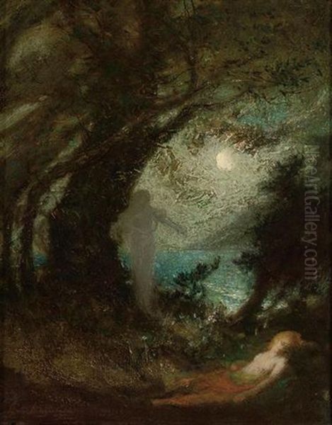 The Spirit Of The Night Oil Painting by Elliot Daingerfield
