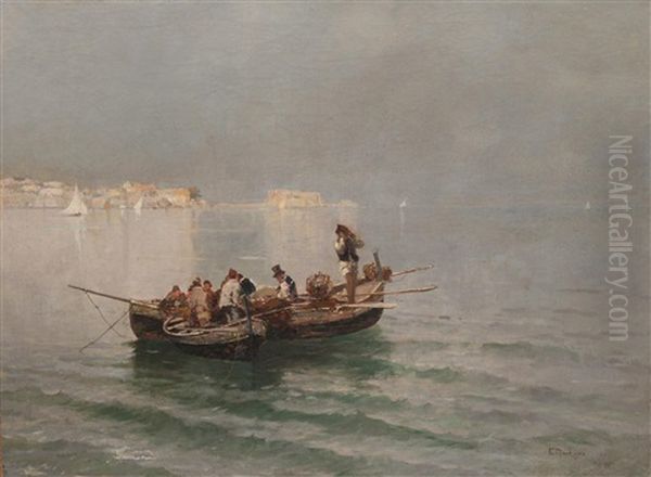 La Canzone Del Mare Oil Painting by Eduardo Dalbono