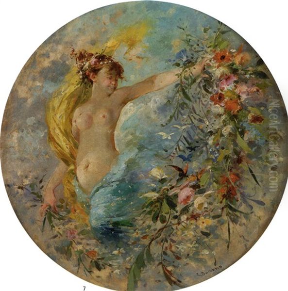 Allegoria Della Primavera Oil Painting by Eduardo Dalbono